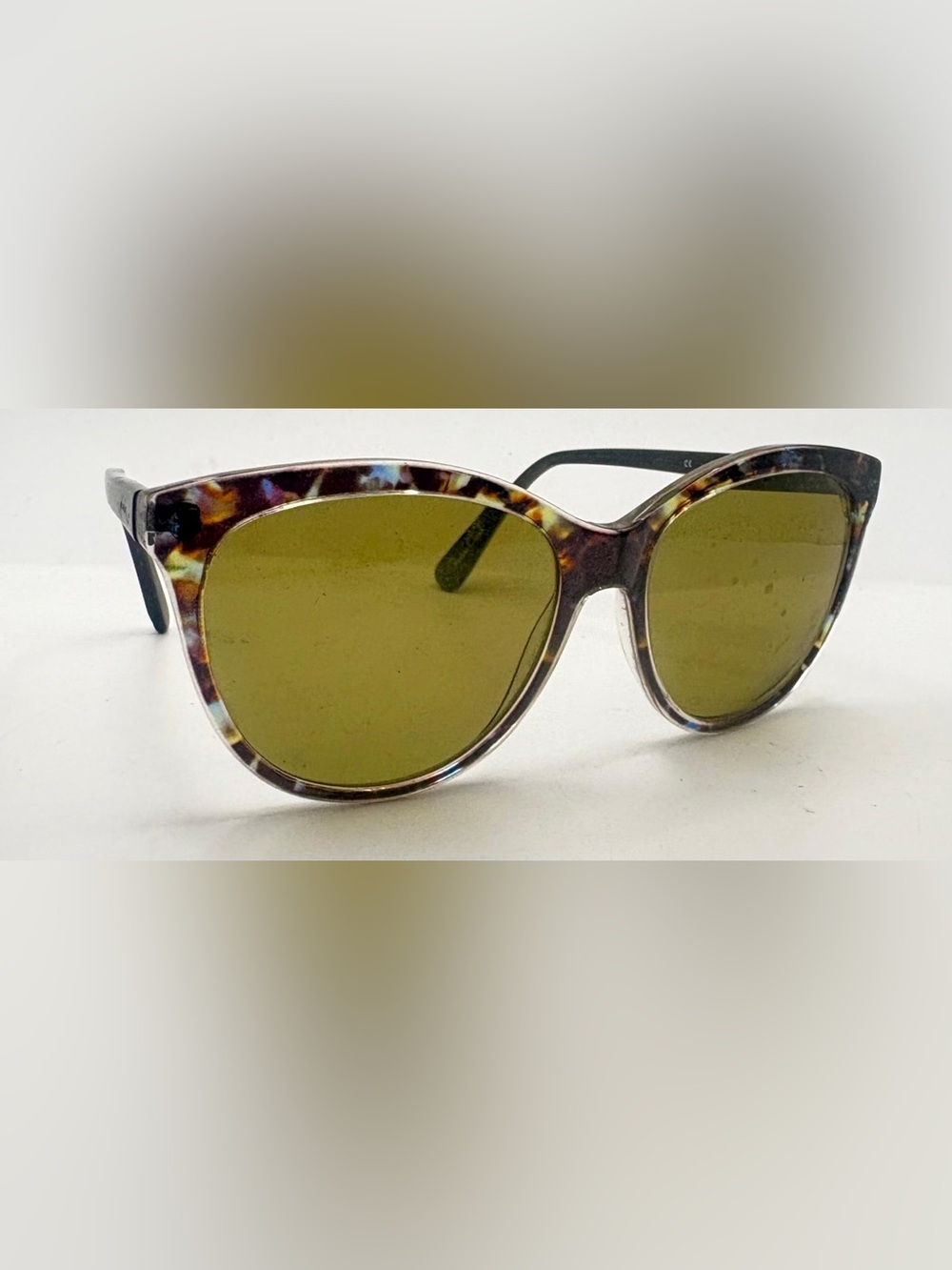 Phoebe P722 Brown Oval Sunglasses Frames Only